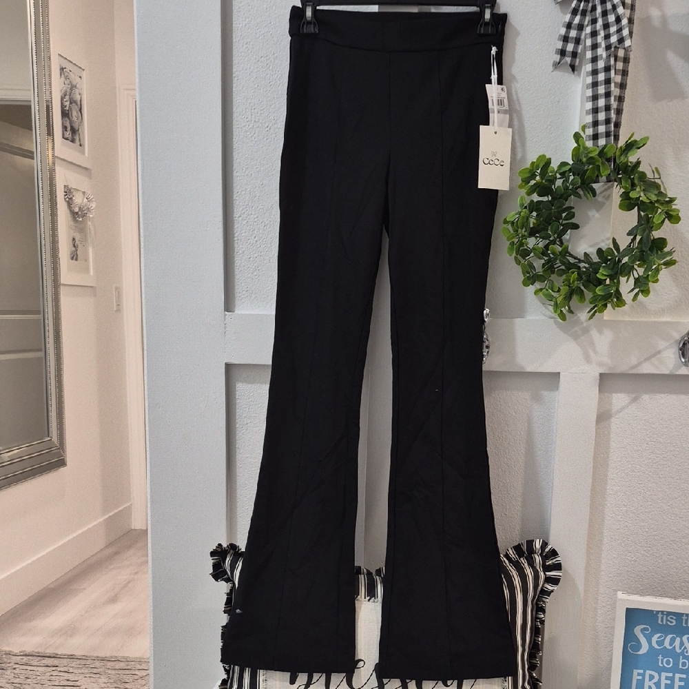 CeCe Classic Black Flare Pants